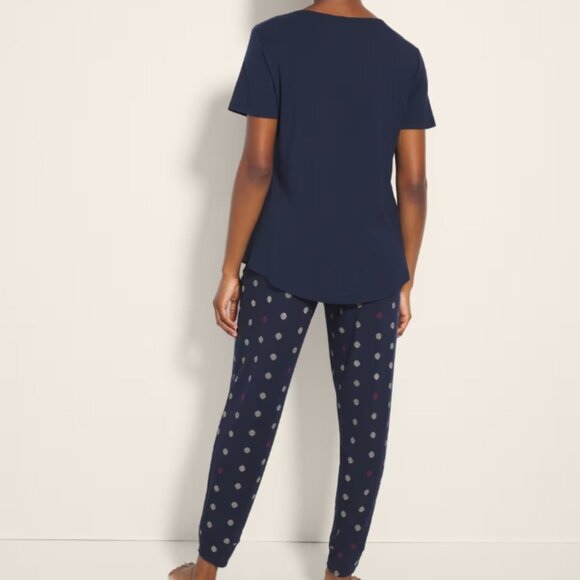 NWT Soma COOL NIGHTS Banded Bottom/Short Sleeve Pajama Set - Picture 2 of 4